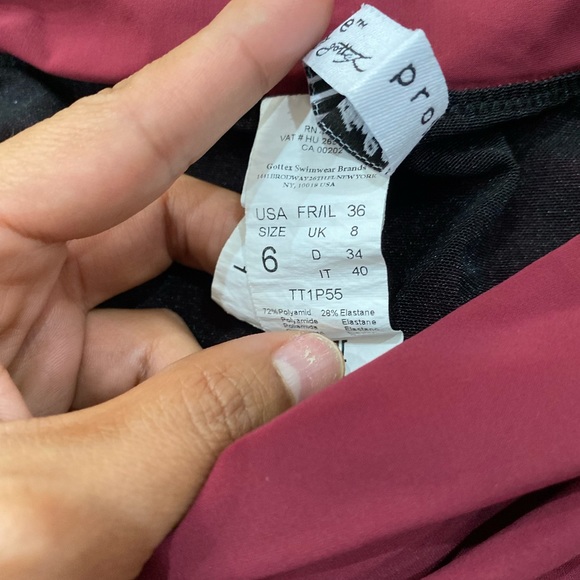 Womens Swim Bottoms Size 6 Profile PROFILE BY GOTTEX Ruby Red Bikini Bottom - Picture 6 of 9